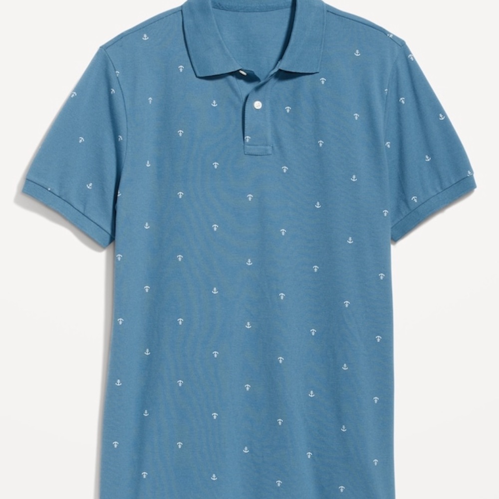 NWT old navy men’s printed classic fit pique polo sz xxxl